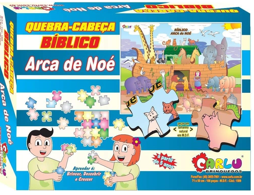 Kit C- Psicomotricidade- Quebra-Cabeças (10 Itens)