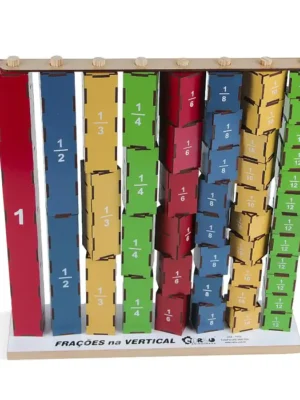 Frações na Vertical - MDF - 46 Peças