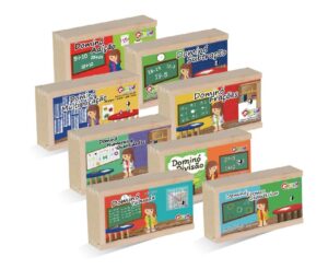 O Dominó Kit Matemática - MDF - 8 Jogos Sortidos