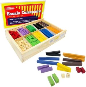 Escala Cuisenaire - Madeira - 294 Peças