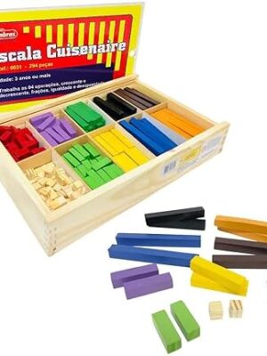 Escala Cuisenaire - Madeira - 294 Peças