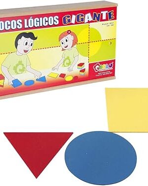 Blocos Lógicos Gigantes - MDF - 48 Peças
