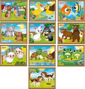 Quebra-Cabeça Casal Kit Com 10 - MDF