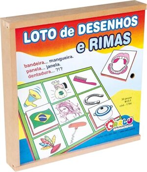 O Loto de Desenhos e Rimas - MDF 30 PC
