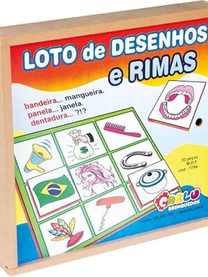 O Loto de Desenhos e Rimas - MDF 30 PC