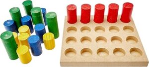  Pinos de Encaixe - MDF - 20 Peças