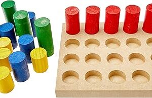  Pinos de Encaixe - MDF - 20 Peças