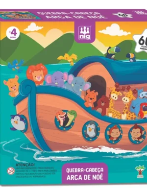 Quebra-Cabeça Arca De Noé - 60 PÇS