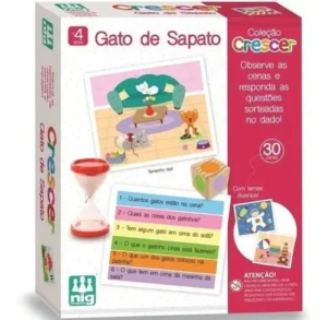 Crescer- Gato de Sapato - MDF