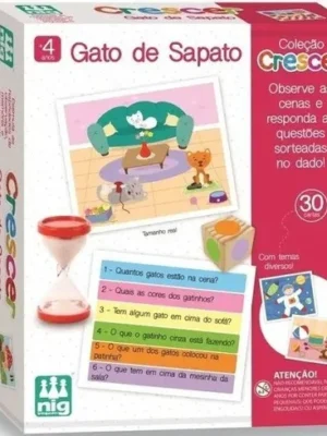 Crescer- Gato de Sapato - MDF