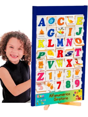 Alfanumérico Giratório - MDF