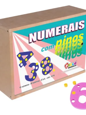 Numerais com Pinos EVA - 55 Peças