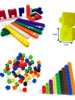 Livro Manipulativo Cubos de encaixe