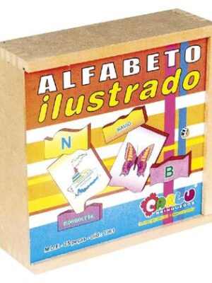 Alfabeto Ilustrado - MDF - 75 Peças
