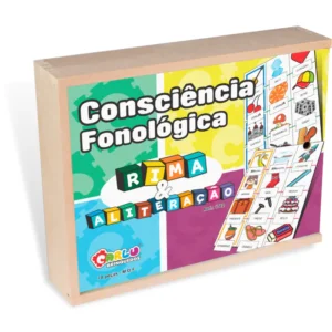 Consciência Fonológica - Rima e Aliteração - 78 Peças - MDF