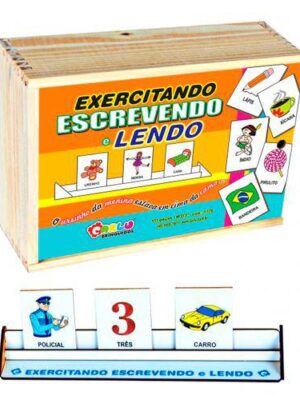 Exercitando Escrevendo e Lendo - MDF - 111 Peças