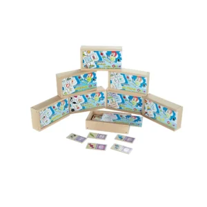 Dominó Kit Alfabetização - MDF - 8 Jogos Sortidos