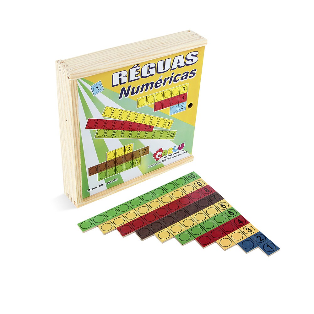 Régua Numérica - MDF - 61 Peças