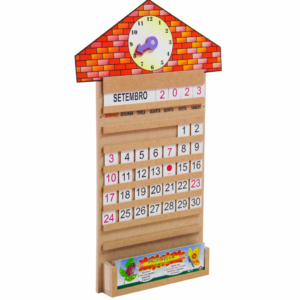 Calendário Relógio - MDF- 64 Peças