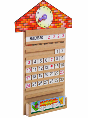 Calendário Relógio - MDF- 64 Peças
