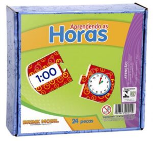 Aprendendo as Horas  Em MDF-24 Peças