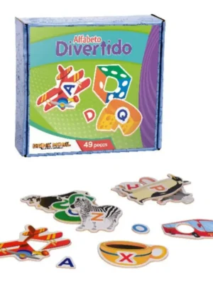 Alfabeto Divertido  Em MDF 49 Pçs