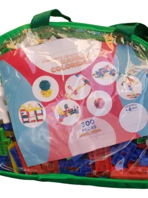 Conjunto Criativo Barras Coloridas 500 Peças