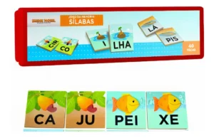 Memória de Silábas Em MDF- 40 Peças