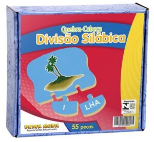 Quebra - Cabeça Divisão Silábica Em MDF-55 Pçs