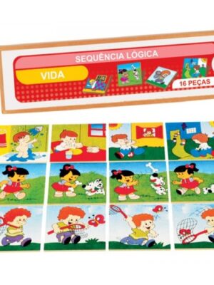 Sequência Lógica - Vida Em MDF-16 Peças