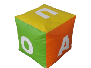 Puff de Dado Gigante - Vogais