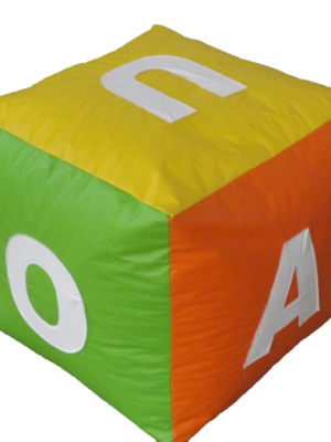 Puff de Dado Gigante - Vogais